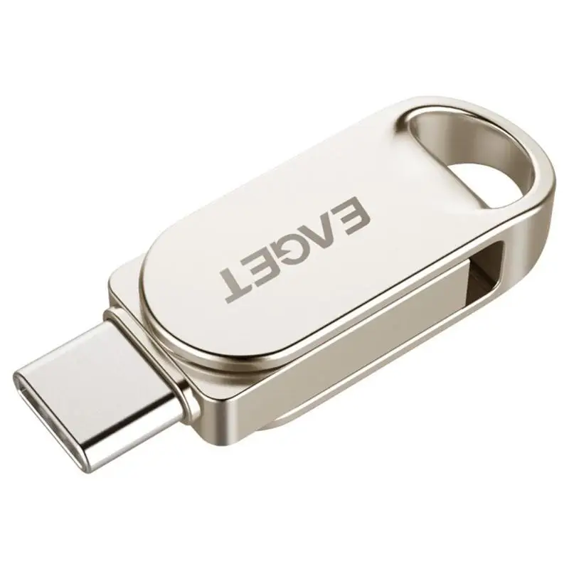 

EAGET CU30 Portable USB 3.0/Type-C Flash Drive 16/32/64/128GB Memory Storage Stick OTG Type C Pen Drive For Computer