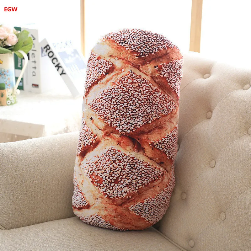 

Creative simulation bread shape cushion 60cm 80cm length food plush throw long pillow sofa nap cushion good kids birthday gifts