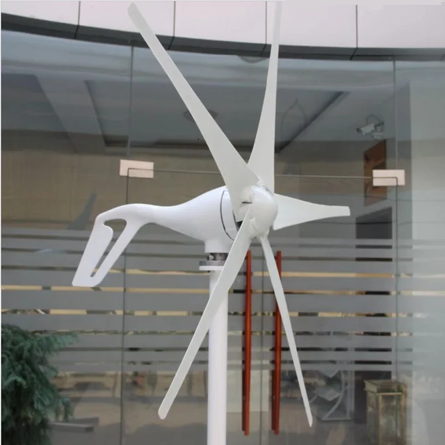 

400W wind turbine generator 3/5 blade 12V 24V wind generator 400w enough power output 2m/s low wind-speed start With controller