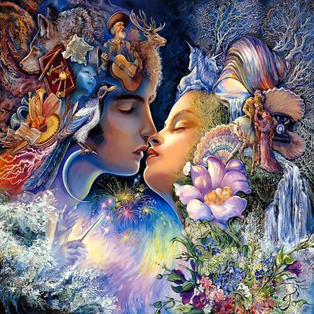 5d Diy Diamond Painting Love Colorful Picture diamond embroidery Cross