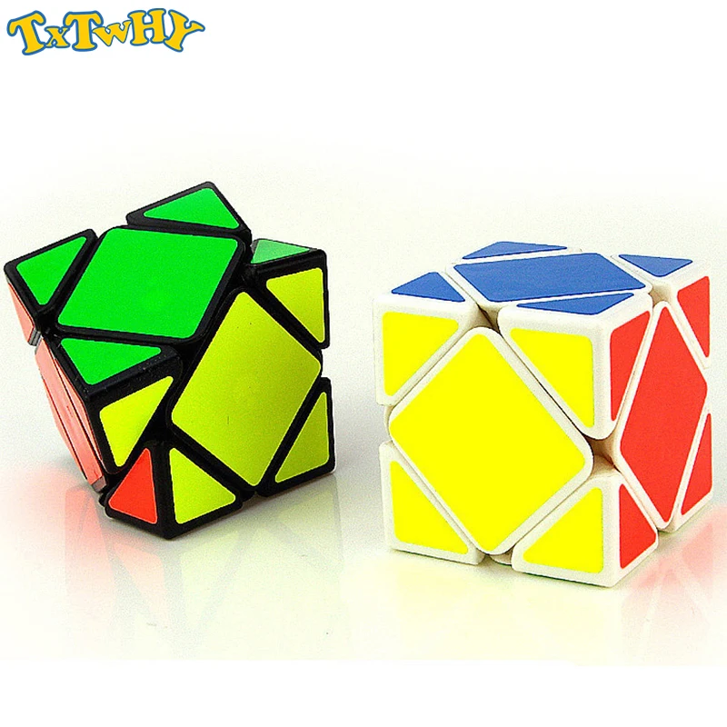 TXTWHY one piece Skewb Магнитный куб MC8847 Mofang Jiaoshi Pandora волшебный куб Развивающие игрушки для тренировки мозга-черный/белый