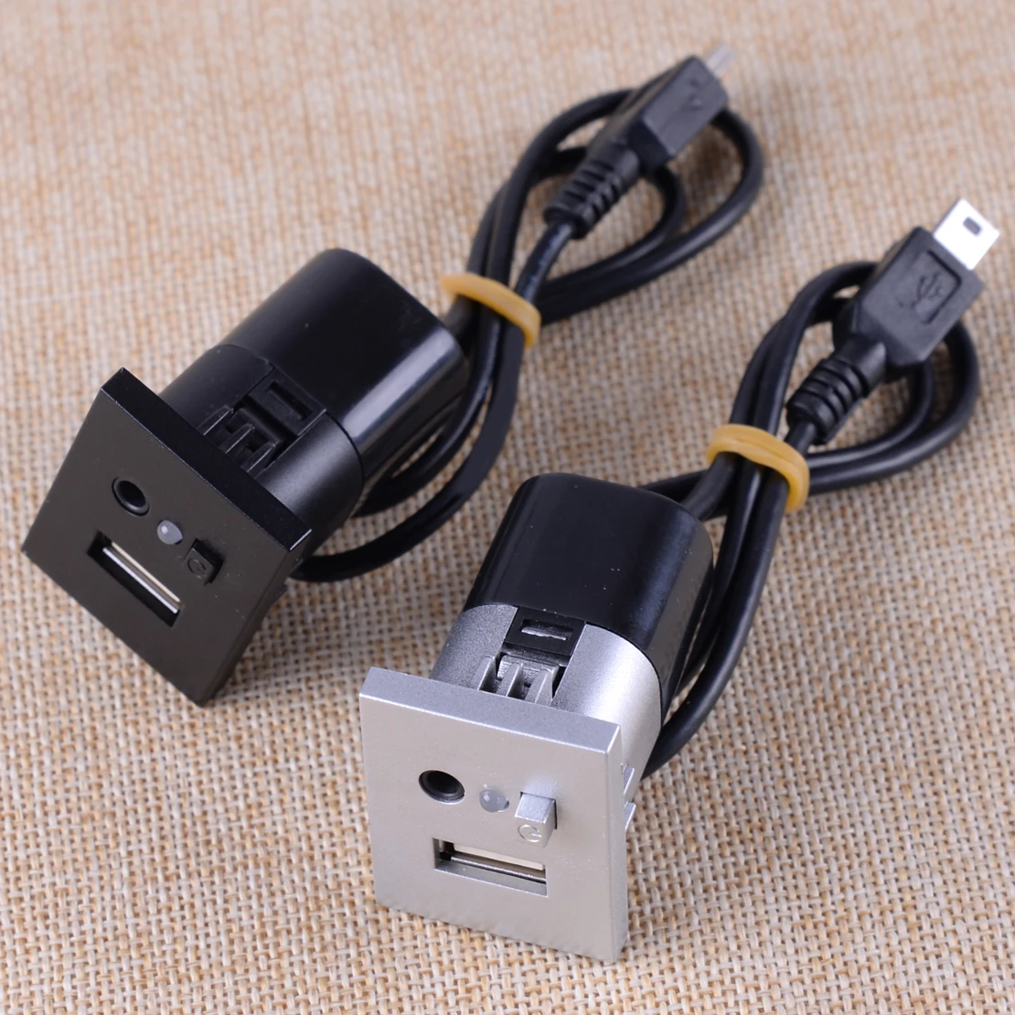 CITALL подходит для Ford Focus MINI USB приборная панель входной модуль подключения точка MP3 3,5 мм Jack черный/серебристый