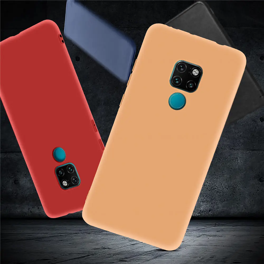 

For Huawei Mate 20 Case Soft TPU Silicone Protection Back Cover for Huawei Mate 20 Case Mate20 Matte Ultra Slim Cover 6.53''