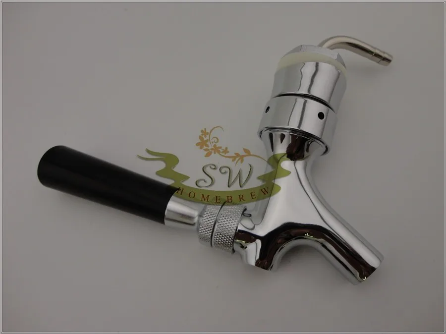 Draft Beer tap,homebrew Beer kegging tap,Faucet chrome plating with plastic handle (3)