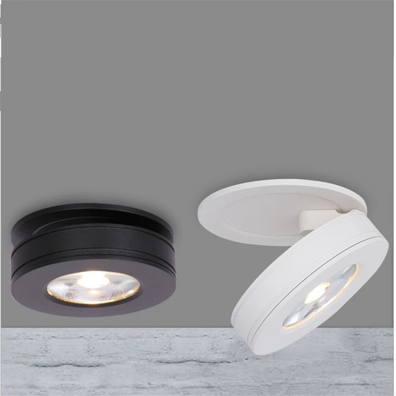 

85-265Vac input 3W-10W ultra slim LED embedded down lamp ,Foldable and 360 degree rotatable built in COB ceiling Spot light