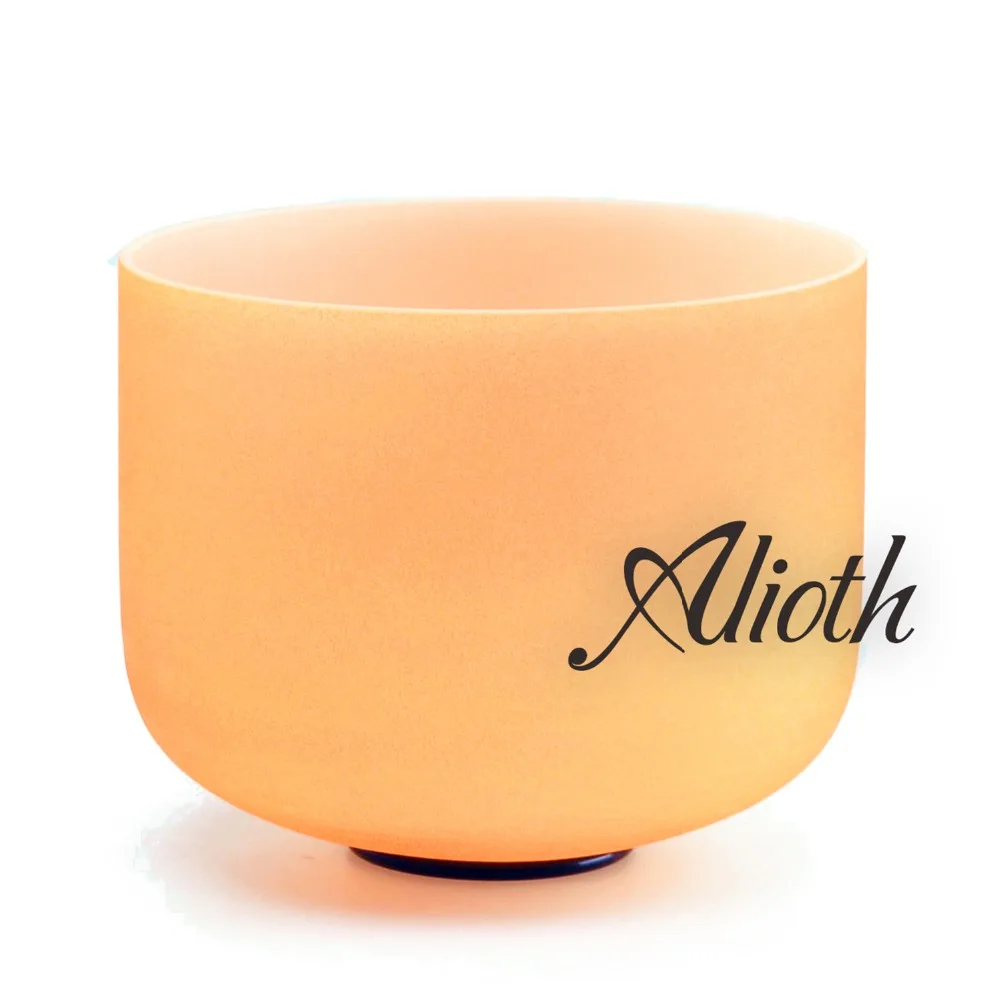 

13 Inch Orange Outside Colored D Note Crystal Singing Bowl for Sacral Chakra Balancing/Yoga/Meditation/Sound Therapy