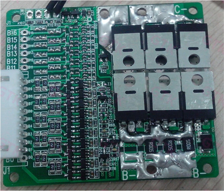 BMS 16S 60V Li-Ion 48V lifepo4 защитная пластина того же порта отдельный порт контроль температуры балансировка функция