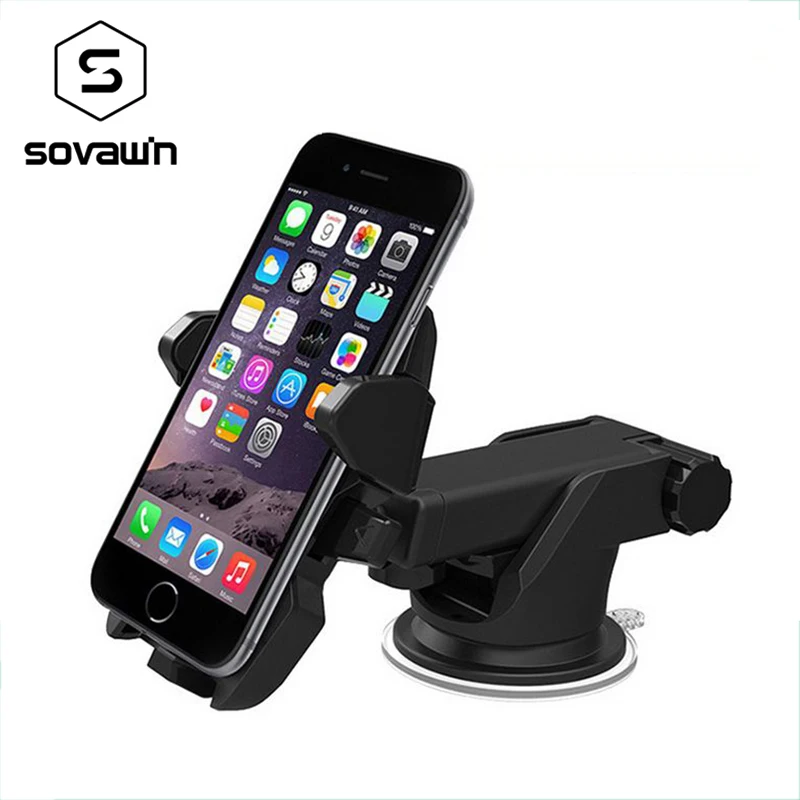 Retractable Automatic Lock Mobile Phone Stand Car window