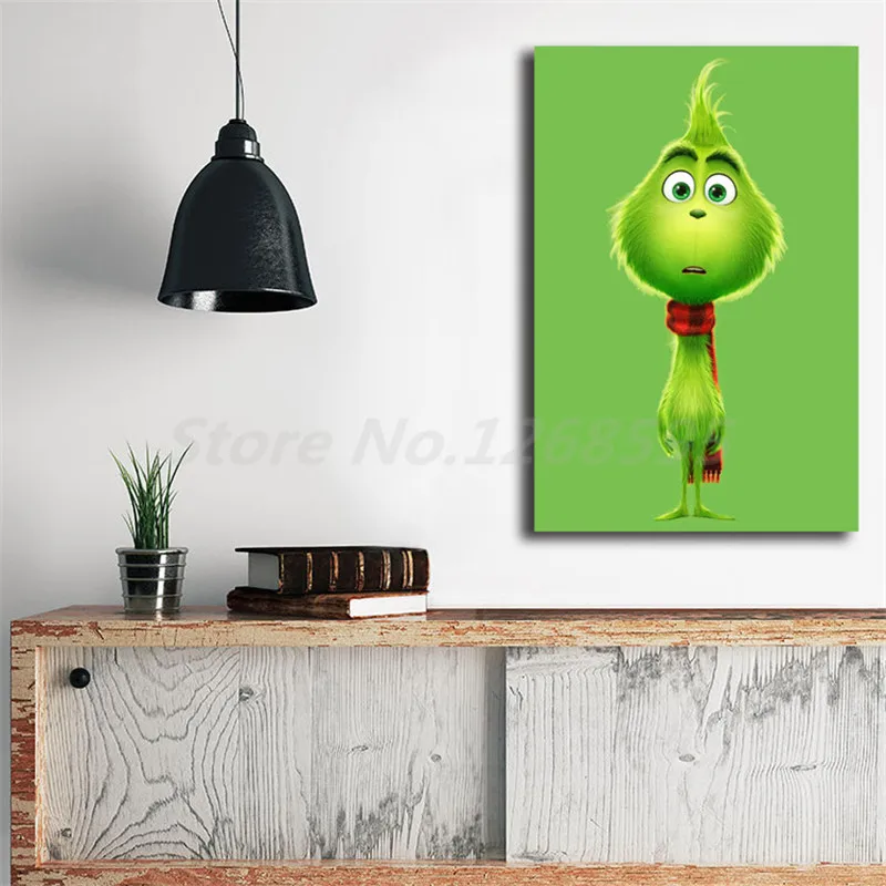

Film Grinches HD Wall Art Canvas Poster And Print Canvas Painting Decorative Picture For Office Bedroom Home Decor Framework