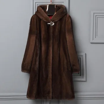 

2020 New Woman Fur Plus Size Women Clothing 6Xl Winter Womens Faux Fur Coat Long Sleeve With Hood Luxury Fur Coats X936