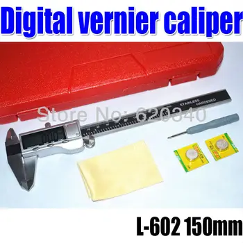 

L-602 Full Metal 6" inch 150mm Digital vernier caliper Electronic digital caliper Micrometer metric Measuring Tool Free shipping