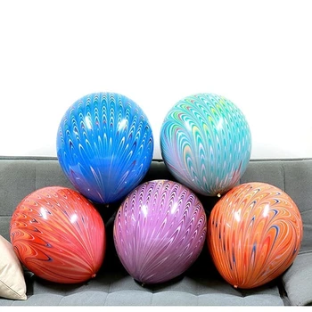 

5pcs Peacock Tail Latex Balloons 18inch Glossy Helium Party Favor Globos Birthday Wedding Party Decorations Baby Shower Air Ball