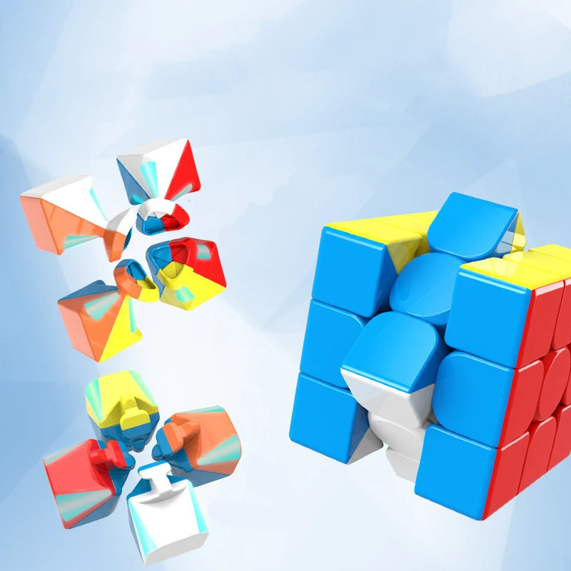 3x3x3 без наклеек, водонепроницаемый магический куб, профессиональный Магический кубик для соревнований, скоростной крученый магический куб, головоломка, обучающая игрушка для детей, подарок