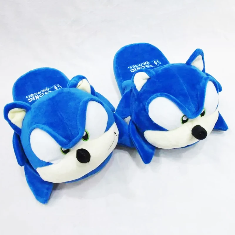 sonic the hedgehog sonic plush slippers shoes