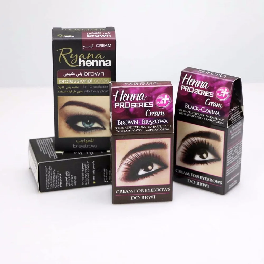 Henna Eyebrow Eyelashes Cream Professional Natural Plant ...