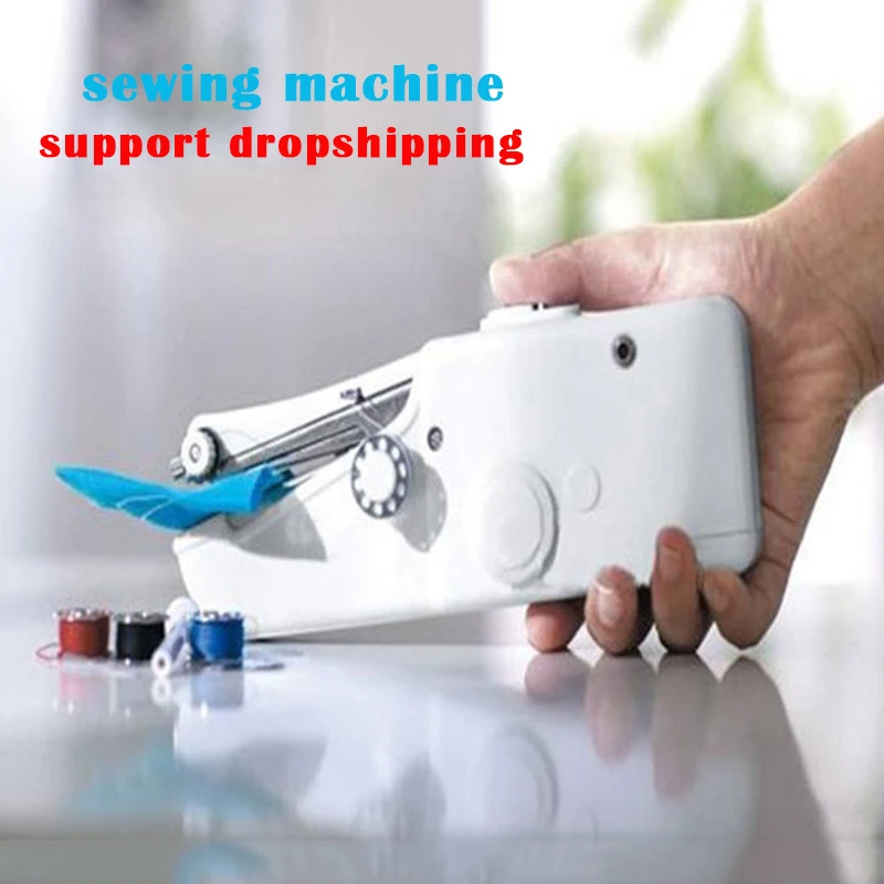 

Mini Handheld Manual Sewing Machine Mini Portable Handy Home Sewing Quick Hand-Held Single Stitch Handmade DIY Tool