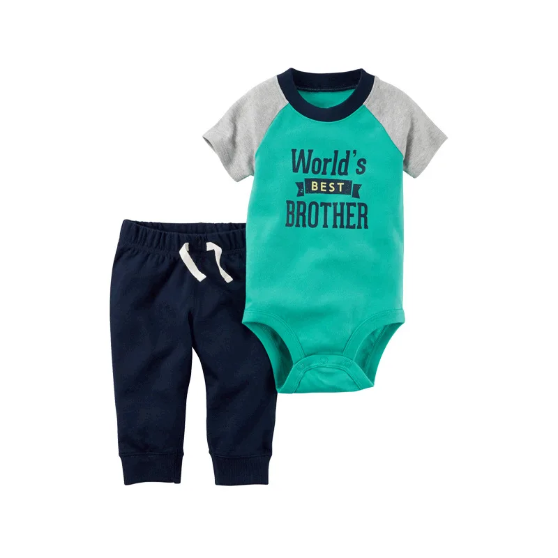 2017 Summer Children' s Wear Baby Boy 2 pcs Set Cotton One Piece Romper