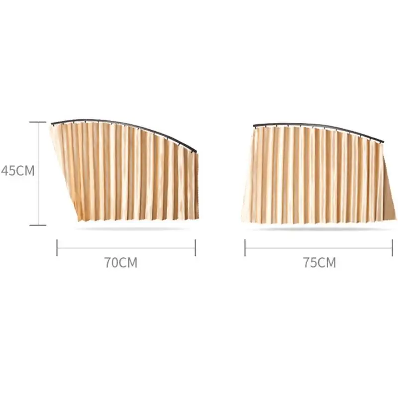 Автомобильное окно Магнитная дорожка Автомобильная занавес висячая Магнитная Адсорбция Универсальный Автомобильный солнцезащитный козырек 4 шт#719