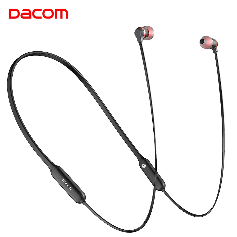 Dacom L06 Wireless Ear Headphone Bluetooth Earphones Sports Bass in Monitor HiFi Neckband Sweatproof Ear phones Stereo Headset