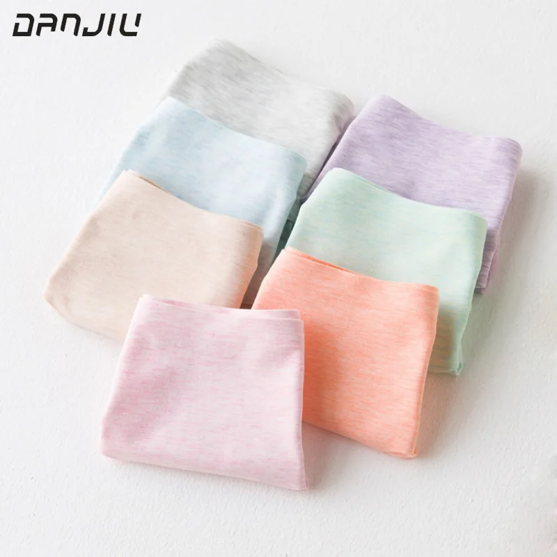 

DANJIU Candy Color Briefs for Women Sexy Cotton Underpants Breathable Underwear Woman Calcinha Lingerie Women's Seamless Panties