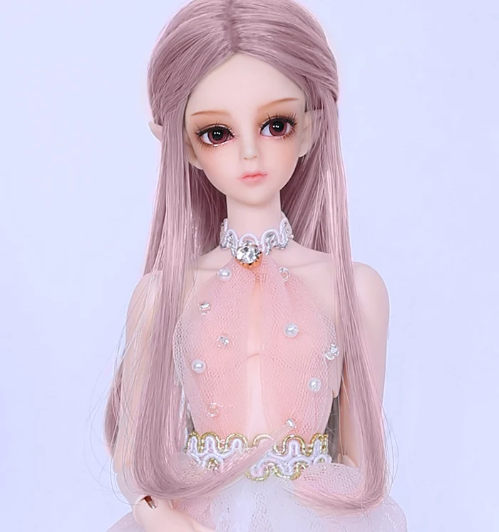 Парик для куклы BJD 1/6 bjd sd парик куклы высокая температура длинные прямые волосы для женщин аксессуары куклы