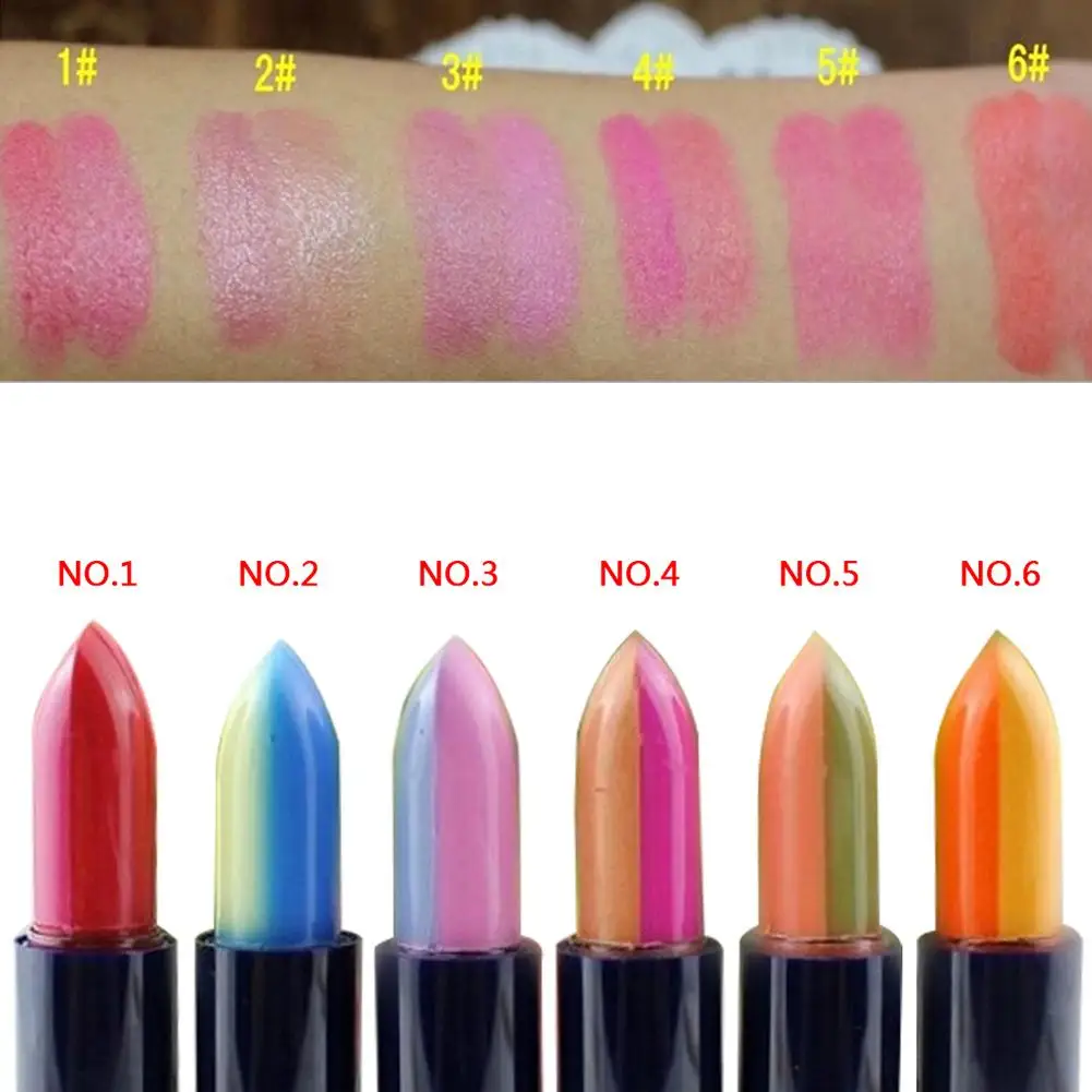 

1Pc New Dual Colors Long-Lasting Moisturizing Lipstick Women Lips Beauty Makeup Cosmetic