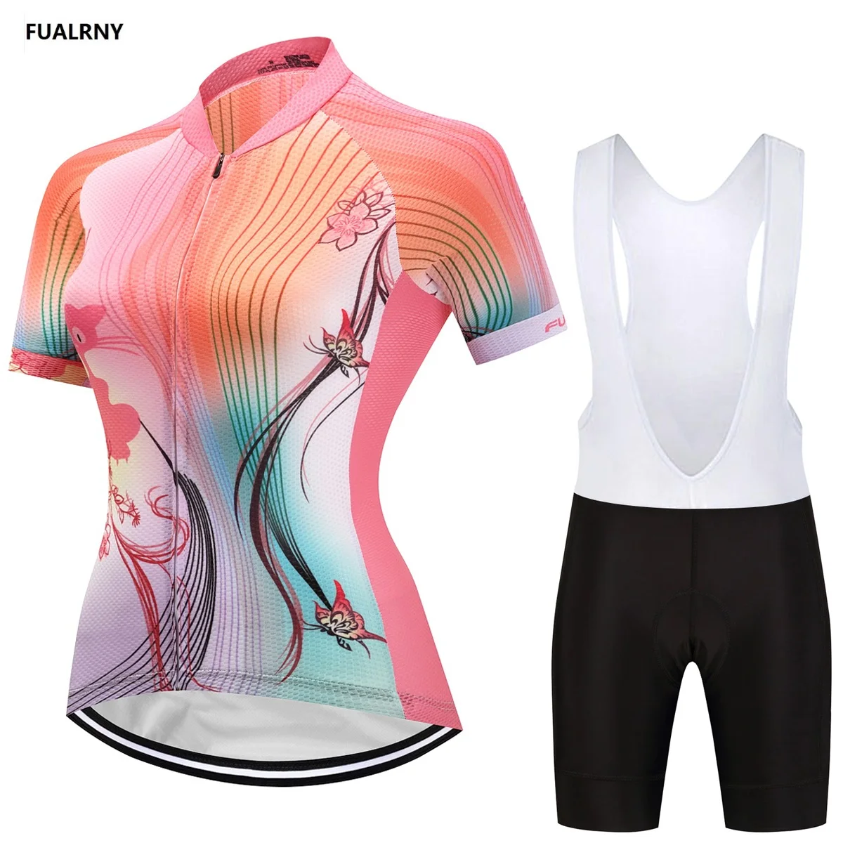 2018 FUALRNY Pro Thin short Cycling jersey Sets Women Sportswear Mtb Bike Bicycle Padded Cycling Clothing Lovely cat