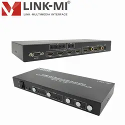 Link-ми MX 4 2-arc 4 по 2 HDMI Matrix с двойной дуги 1x2 сплиттер 4x1 переключатель домашнее видео для Blue-Ray HD DVD плеер приемник игры