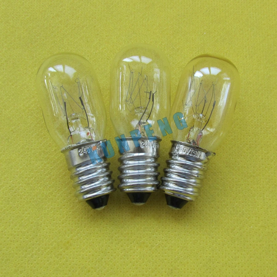 3 штук лампочки-шарики для швейная машинка для дома 15 W 240 вольт винт Тип# B-E14 240 V 15 Вт