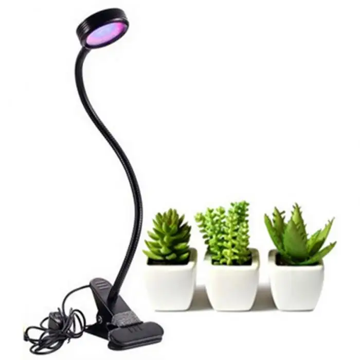 10 Вт Светодиодная сельскохозяйственная лампа с зажимом Гибкая комнатные растения для выращивания цветов, овощей растет с регулируемой