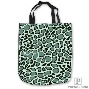 

Custom Canvas Leopard Print Tote Shoulder Shopping Bag Casual Beach HandBag Daily Use Foldable Canvas #180713-04-8