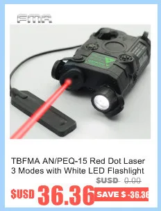 Tbfma AN/PEQ-15 Red Dot лазерный 3 режима с Белый светодиодный фонарик и ИК-объектив для 20 мм Rail тактический Охота Стрельба устройства