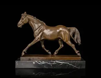 

China Copper Art Sculpture Feng Shui Horse Statue Creative Decorate