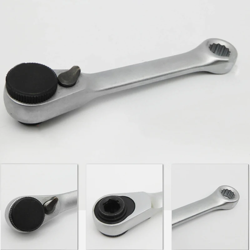 

60 Teeth Socket Wrench 94mm 1/4inches Workshop Equipment Hand Tools Offset Double Ring Spanner Wrenches