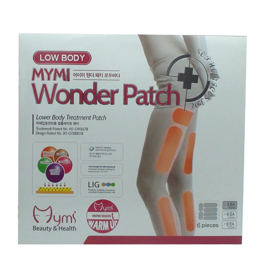 

36Pcs Mymi Slim Patch Wonder Patch Lower Body Treatment Slimming Cream Plaster Lose Weight Loss Leg Patch D0719