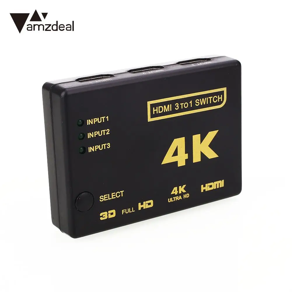 Распределительная коробка Splitter 4 К HDMI 3D 1080 P Full HD селектор ИК Видео Универсальный |