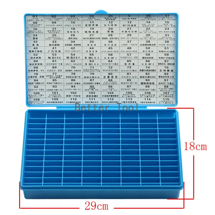 p083 key storage box blank key plastic box have 112 Spaces locksmith suppliesin Tool Parts from