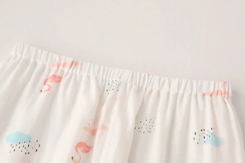 Пикантные белые пижамные комплекты из хлопка с Фламинго женские весенние хлопковые удобные пижамы с длинным рукавом простые женские пижамы
