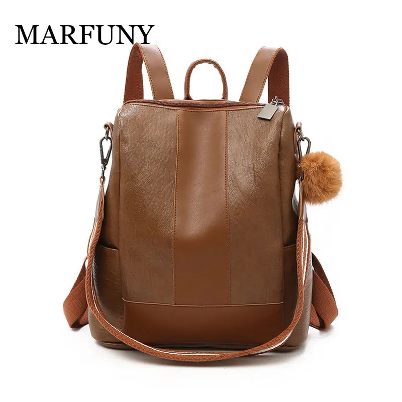 

Women Rucksack Teenagers Backpack PU Leather School Bags for Girls Anti-theft Square Satchel Light Shoulder Bag Mochila Mujer