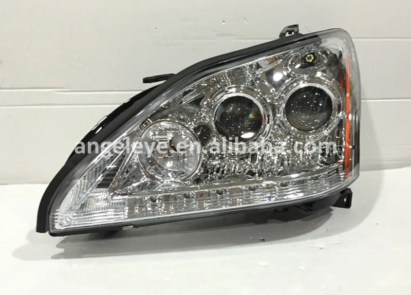 Для herrier Kluger для Lexus RX330 RX300 RX350 led головного света лампы передних для 2004-2009year RX330 серебряный цвет SN