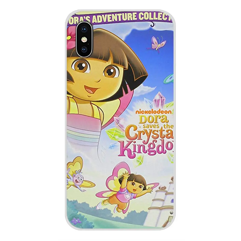 Мягкие прозрачные чехлы Dora The Explorer для Apple iPhone X XR XS MAX 4 5 6 6S 7 8 Plus ipod touch