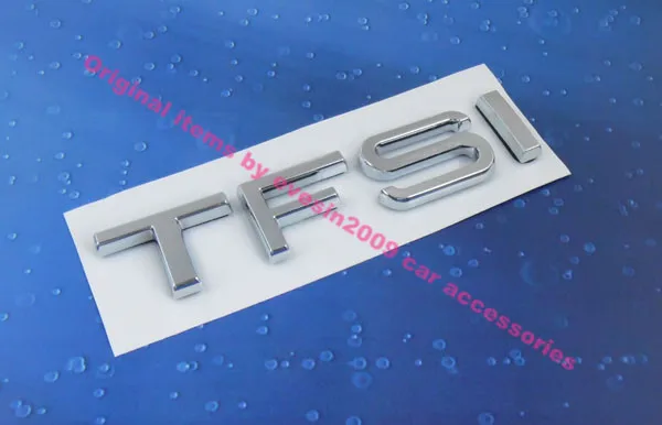 Авто хром TFSI для S3 S4 TTS TT A3 A4 A6 багажник автомобиля эмблемы значка Стикеры |