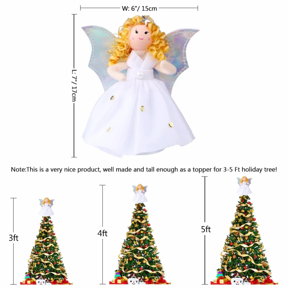 ourwarm christmas tree topper decorations christmas tree angel ornament christmas tree top ornaments navidad christmas gift in tree toppers from home - Christmas Tree Top Decorations ourwarm christmas tree topper decorations christmas tree angel ornament christmas tree top ornaments navidad christmas gift in tree toppers from home - Christmas Tree Top Decorations
