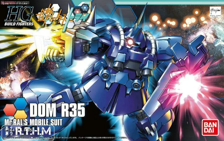 

1 PCS Bandai HG Build Fighters HGBF 039 1/144 TRY Dom R35 Mobile Suit Assembly Robot Model Kits action figure gunpla juguetes