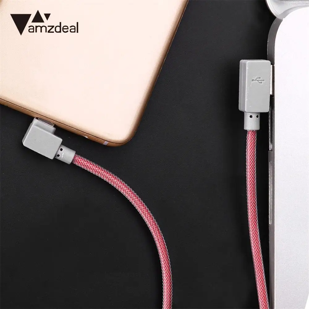 Amzdeal 1 м высокоскоростной нейлоновый Micro 5 Pin USB порт штекер данных кабель для