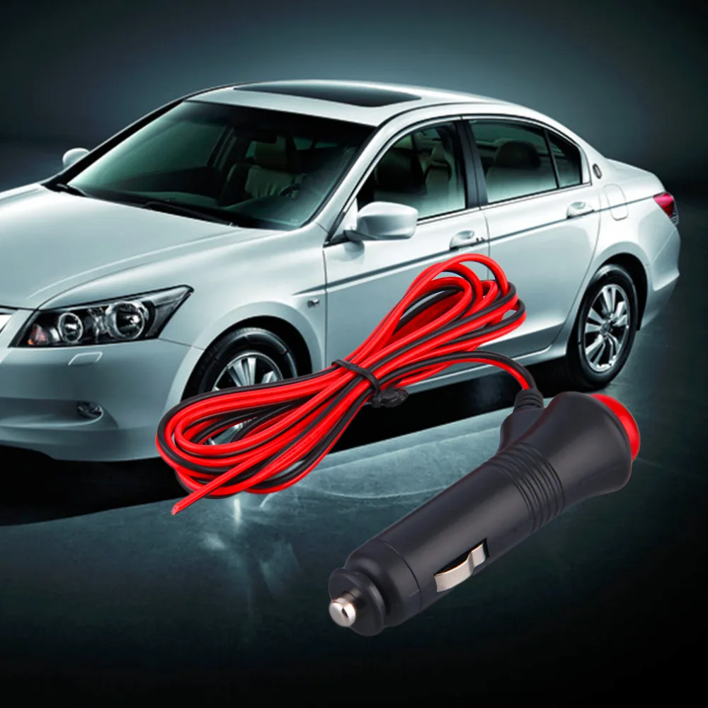 

For Audew 2015 New Promotion 3meter 12V 24V Male Car Cigarette Lighter Socket Plug Connector On Off Switch 1.5m hot!!