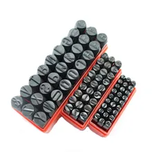 Штампы буквы 2 мм Алфавит Набор Пробивной стали металлический штамповочный чехол для инструментов Diy