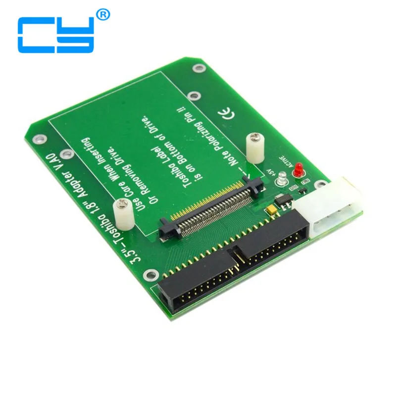 50PIN 1 8 &quotMicro Drive to 3 5 40pin IDE адаптер для жесткого диска Toshiba|ide adapter|40pin ideadapter ide |