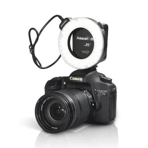 

Aputure HC100 LED Ring Flash Light For Canon Camera DLSR Cameras 5D MARK II III 650D 550D 700D 7D 5D2 60D