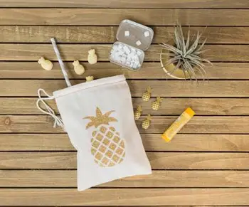 

custom glitter Pineapple tropical wedding Hangover Kit favor gift Welcome Bags Bachelorette bridal shower Cactus party gift bag